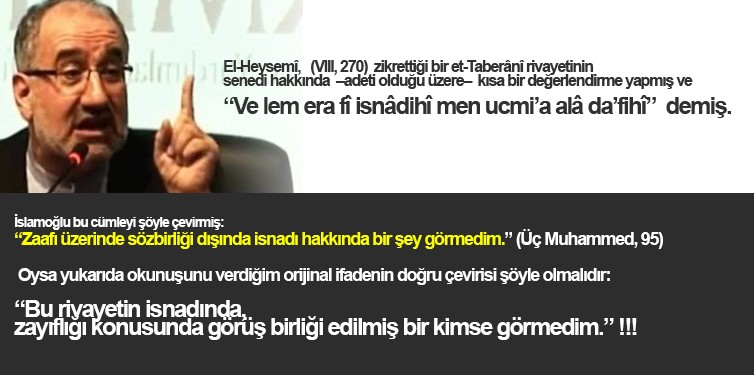 M.İslamoğlu’nun Anlama Problemi ve Arapça’daki Zayıflığı!